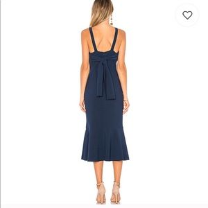 Revolve Finders Keepers Midi Dress in Navy